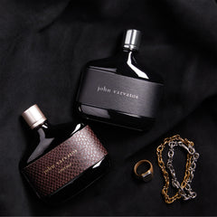 John Varvatos Vintage being sprayed on wrist demonstrating easy application