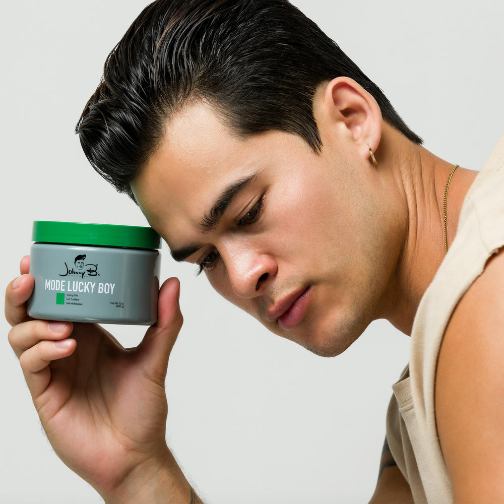 JOHNNY B. label close-up showing product name and special-edition fragrance