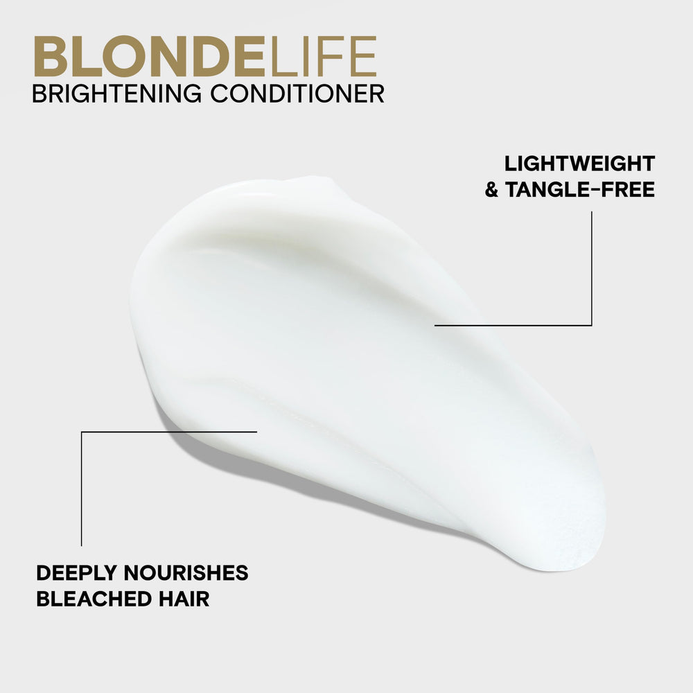 Joico before and after detangling and shine on blonde hair transformation