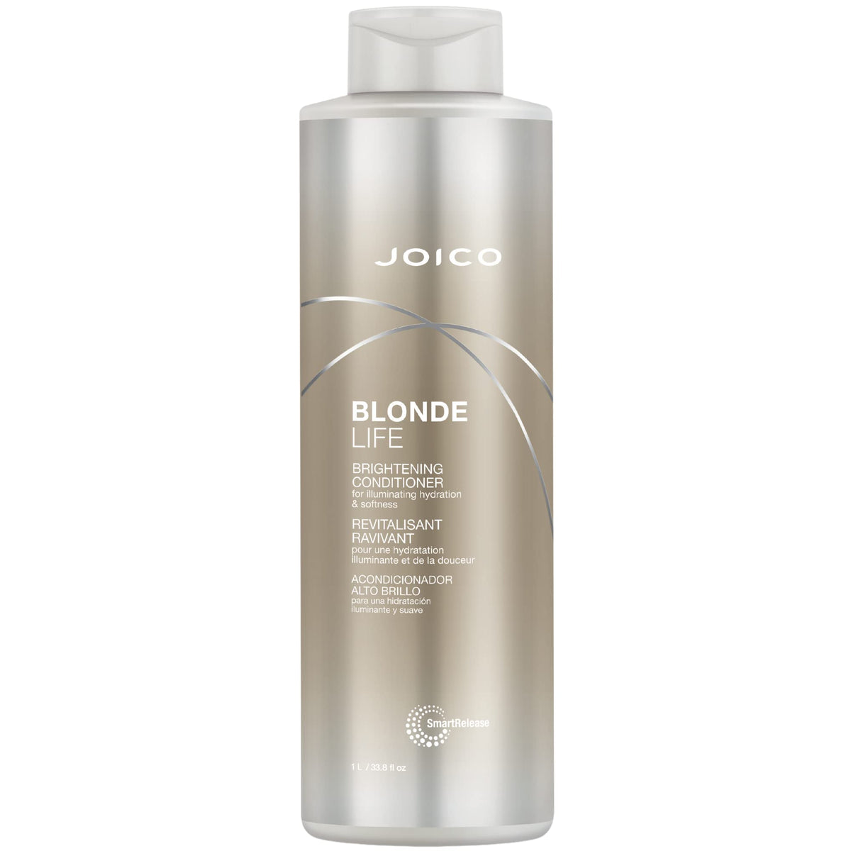 Joico front bottle view showing size and brightening benefit
