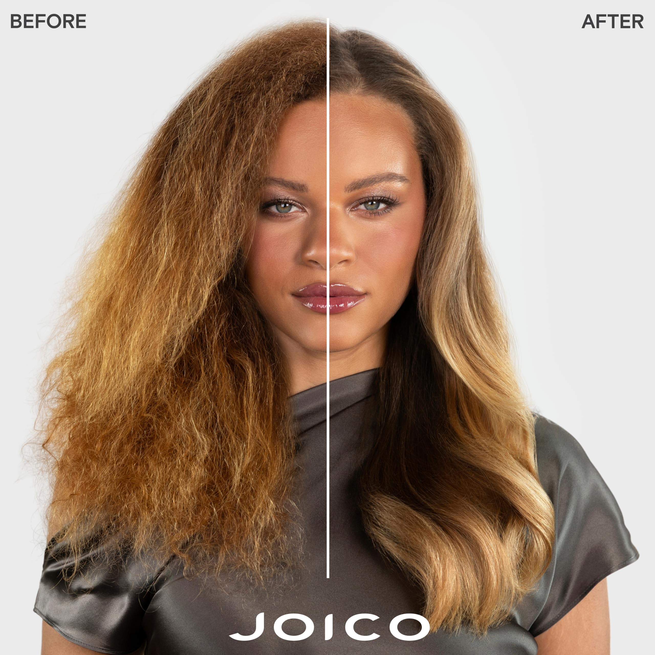Joico conditioner cream texture close-up showing smooth blue tint for even toning