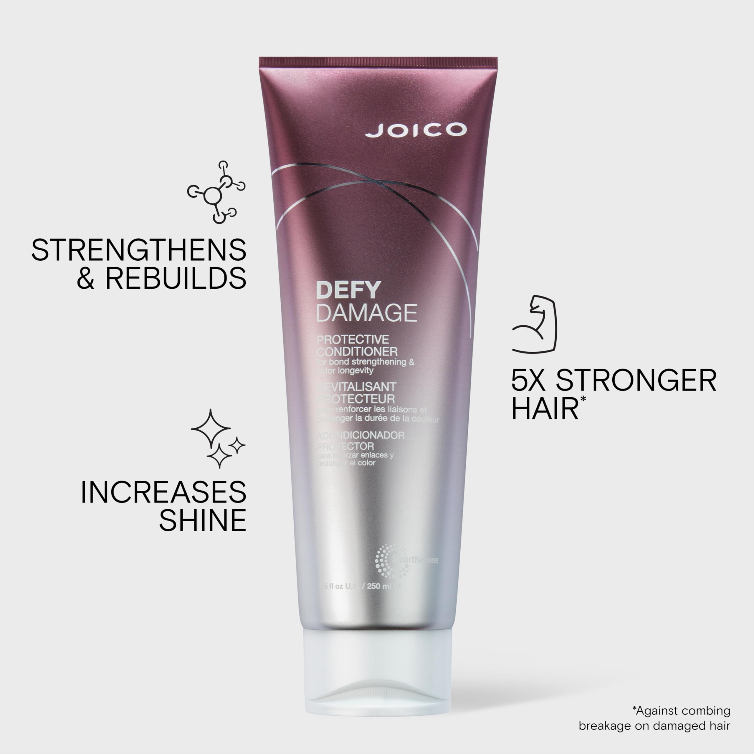 Joico conditioner cream texture close-up for lightweight moisture