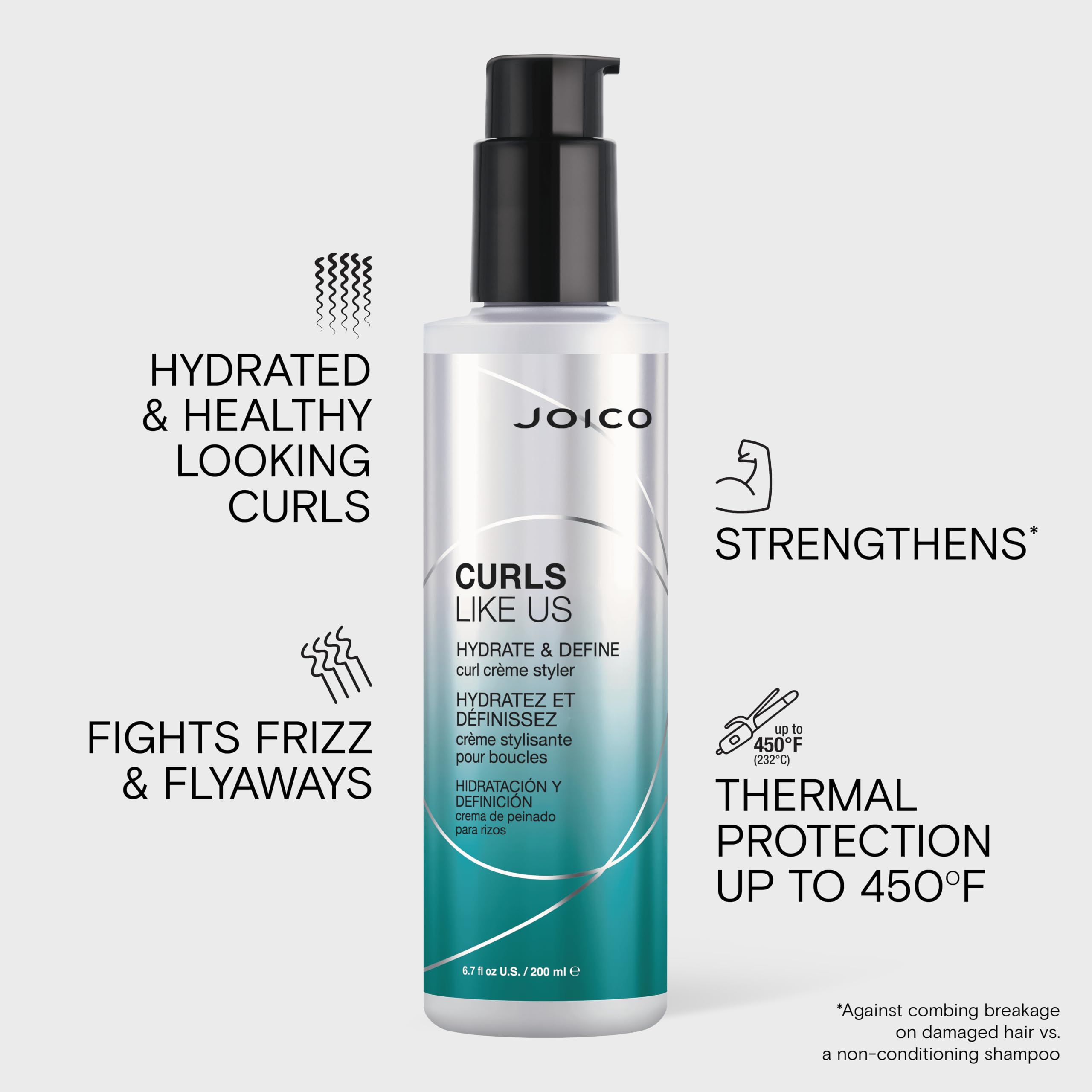 Joico cream being applied to soaking-wet hair demonstrating even distribution