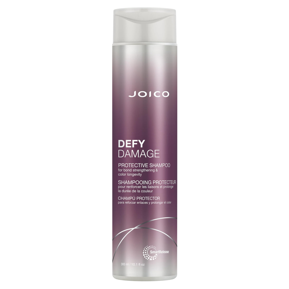 Joico bottle front view showing label benefit of stronger hair