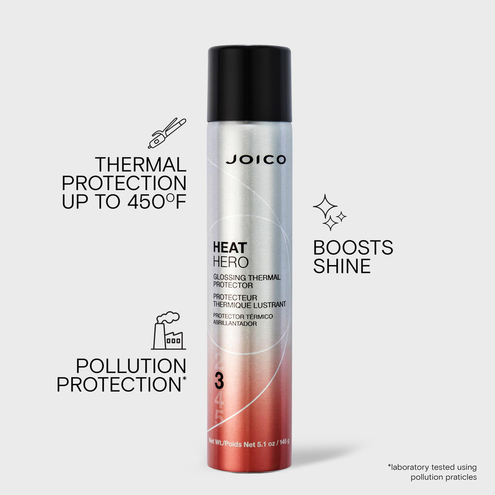Joico Heat Hero close-up of glossy texture showing smoothing benefit
