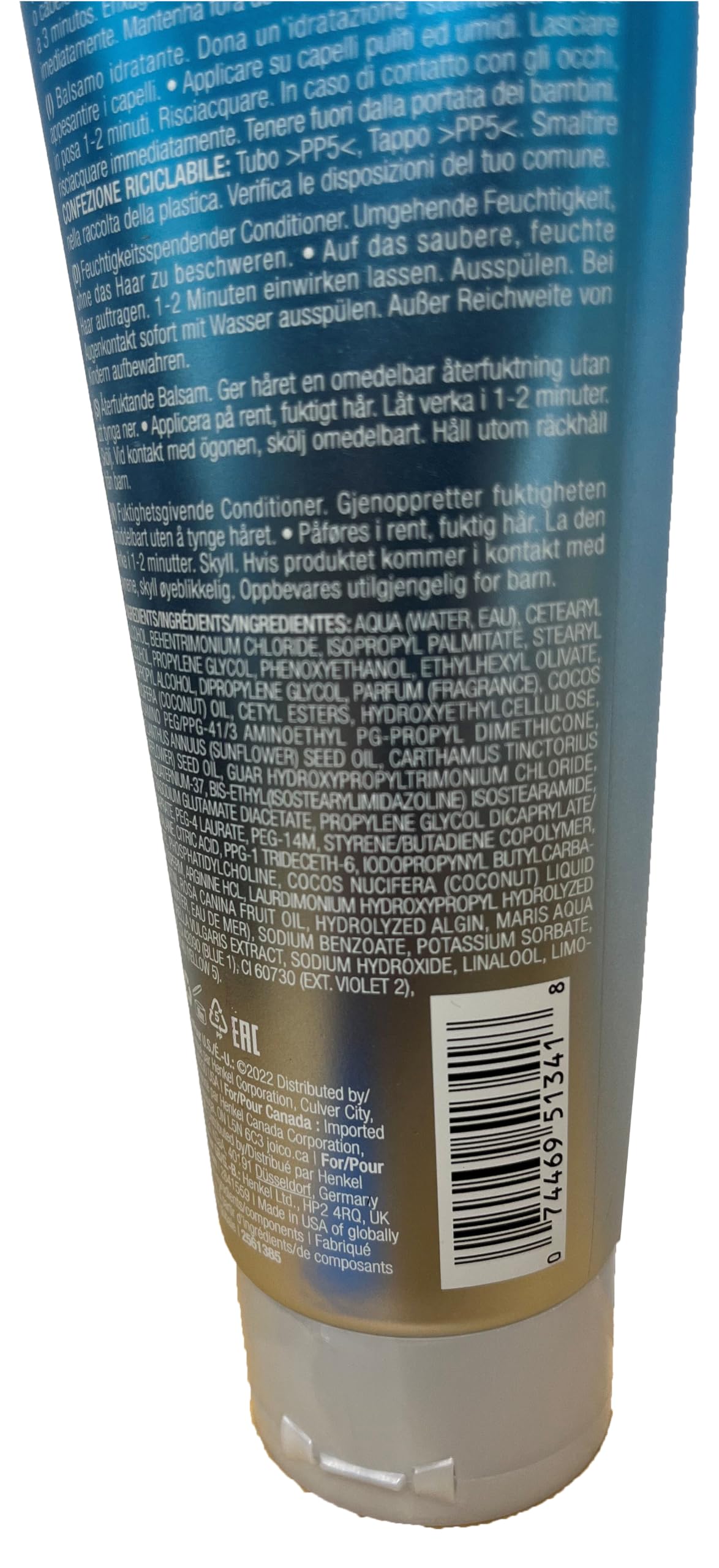 Joico detangled hair after conditioner showing softness and manageability