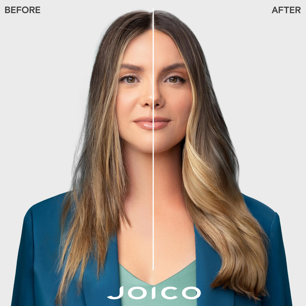 Joico hydrasplash pump and cap close-up showing dispensing control and leak resistance benefit
