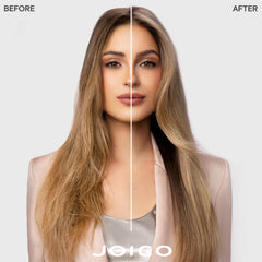 Joico JoiMist Firm close-up of nozzle and mist texture, showing fine even spray benefit