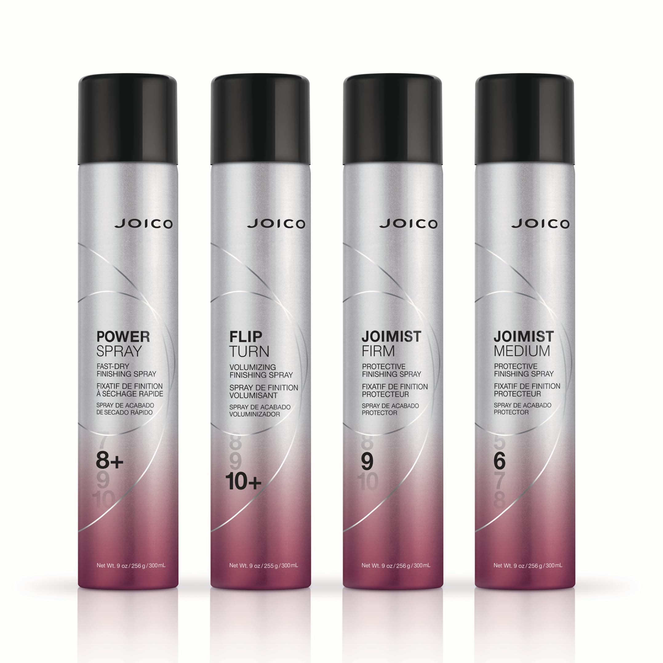 Joico JoiMist Firm label and ingredient panel close-up, indicating thermal protection benefits