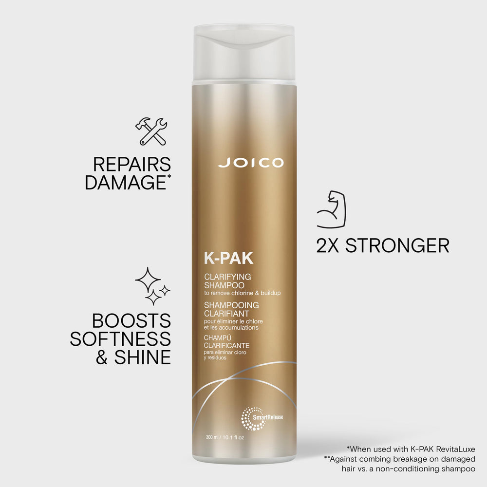 Joico K-PAK shampoo creamy texture close-up demonstrating gentle yet deep-clean benefit