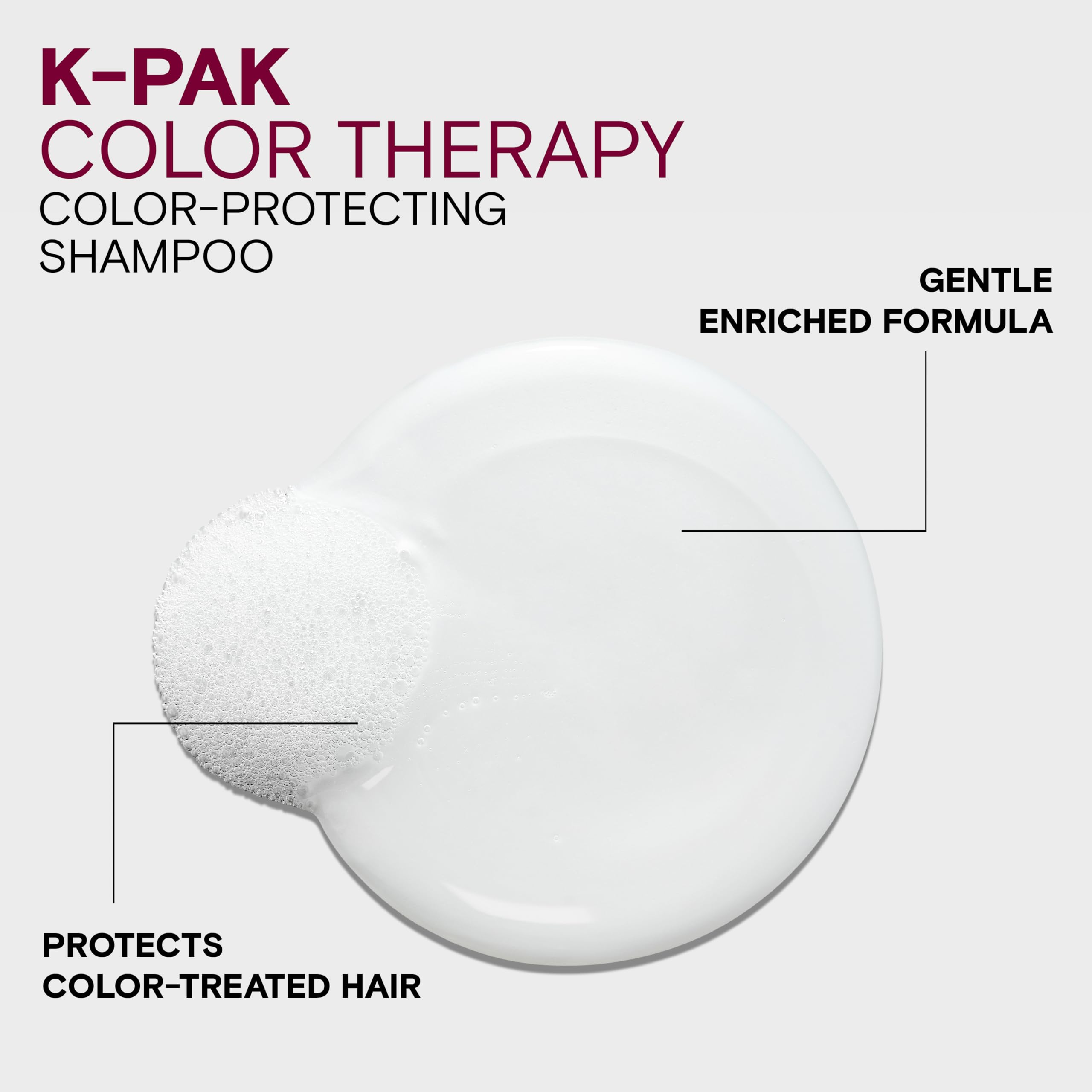 Joico K-PAK product label detail emphasizing key ingredients and protective benefits