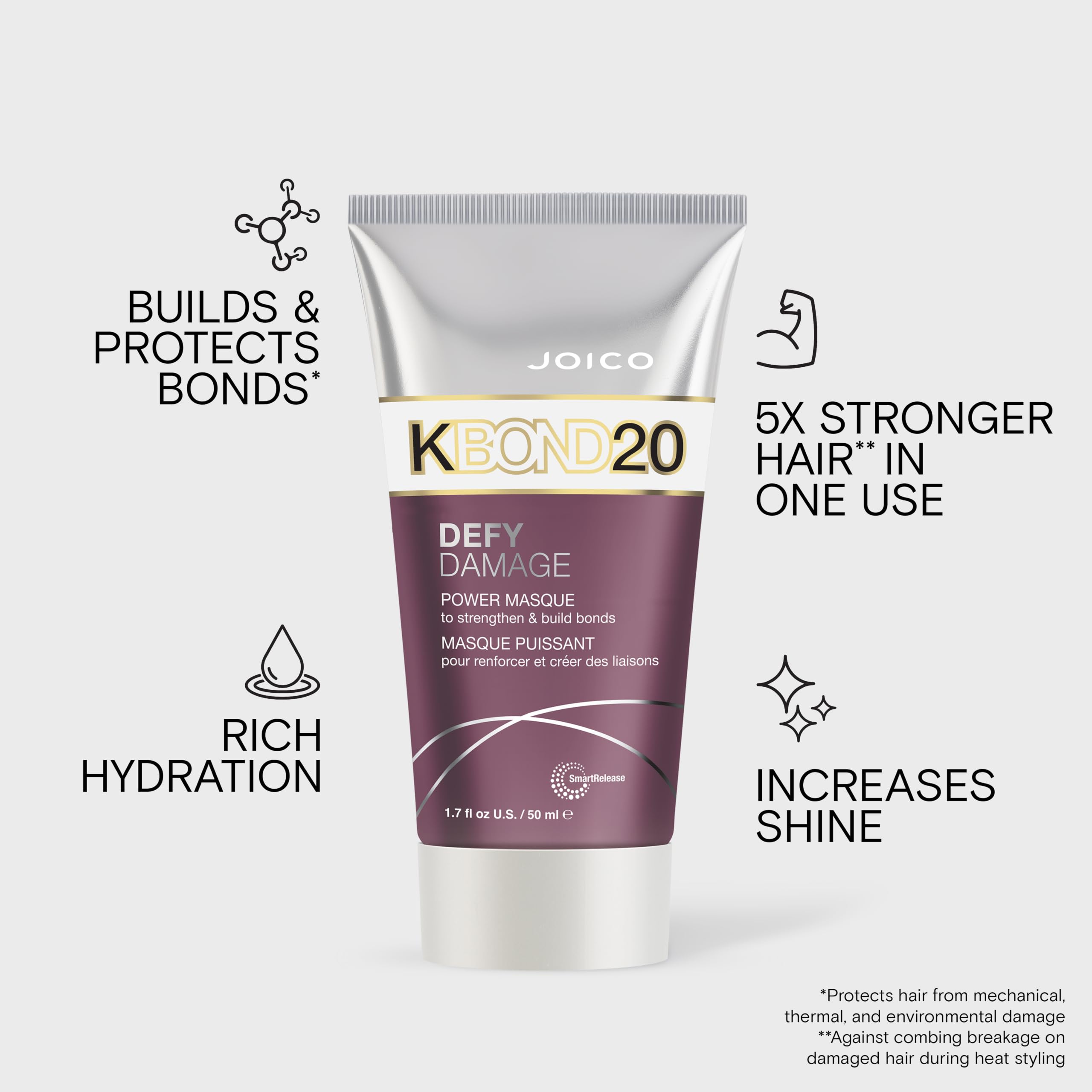 Joico KBOND20 close-up of keratin ingredient highlighting restorative strength