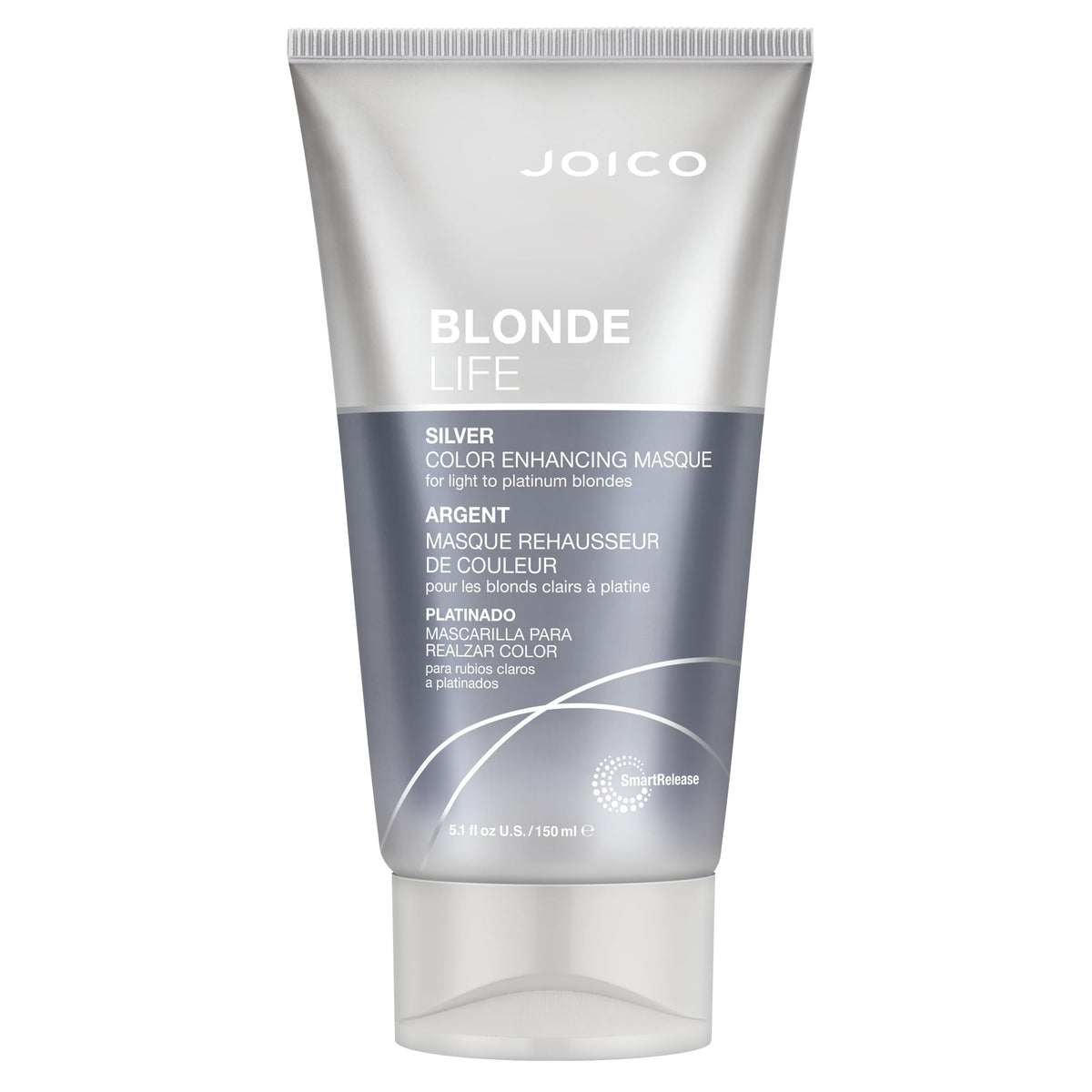 Joico Silver masque front packaging showing product and benefit of tone refresh