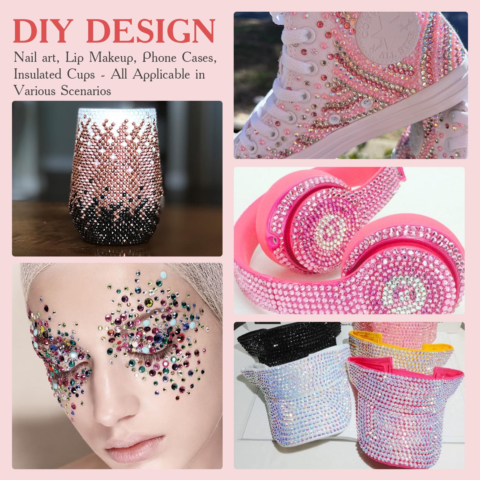 JOKERKING tumbler decoration in use illustrating vibrant sparkle and custom style