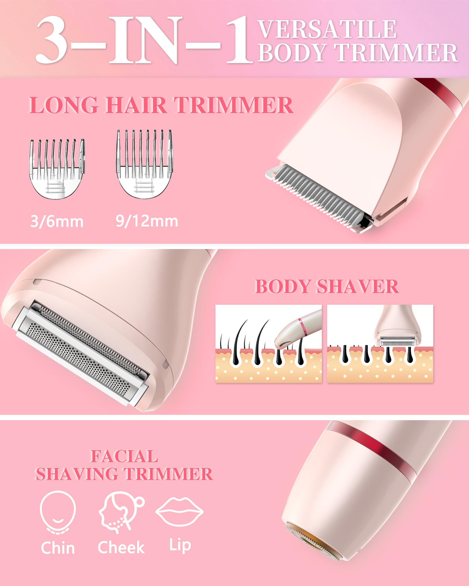 JOLALIA close-up of stainless-steel blades highlighting gentle hypoallergenic finish