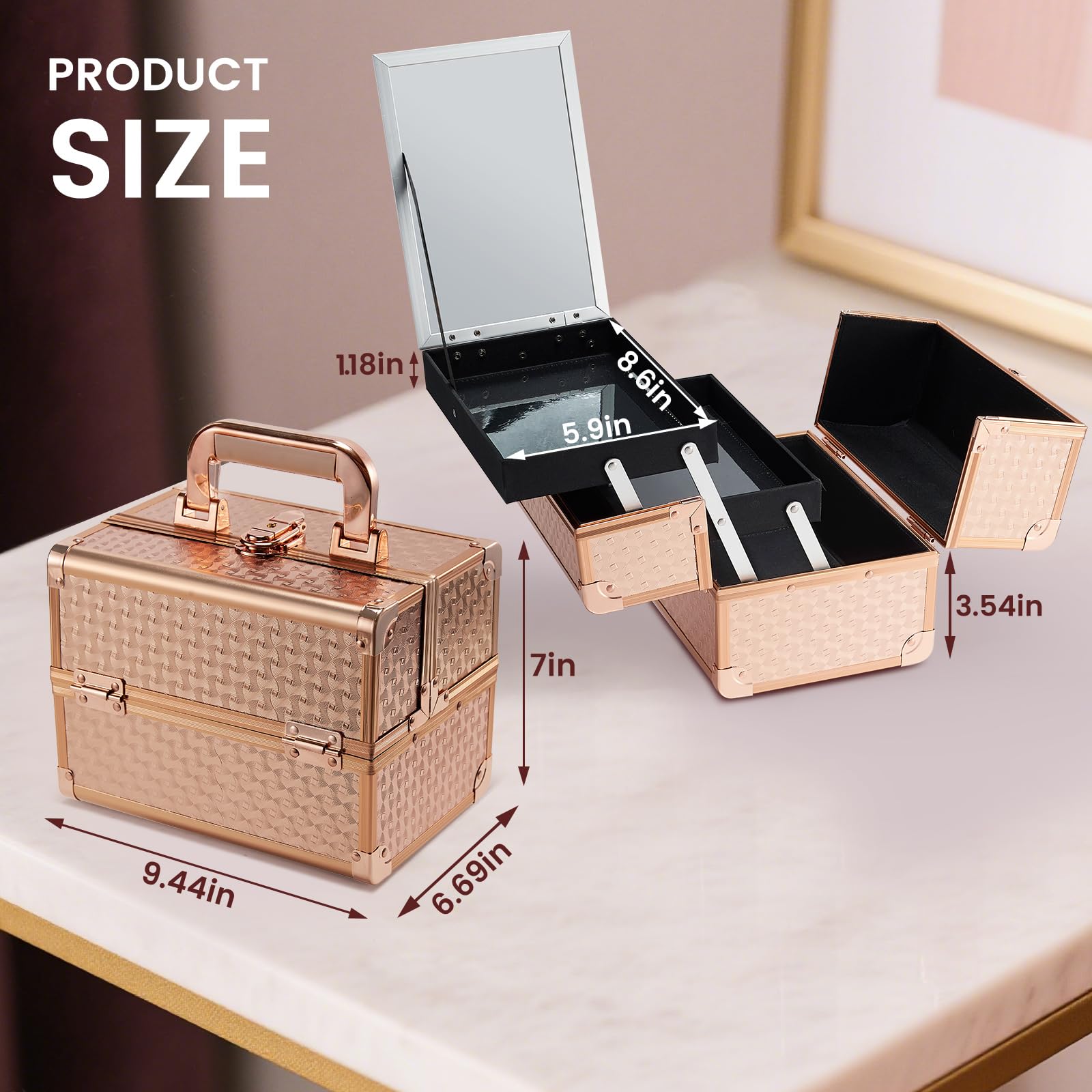 Joligrace non-slip handle and lock mechanism for secure, comfortable carrying