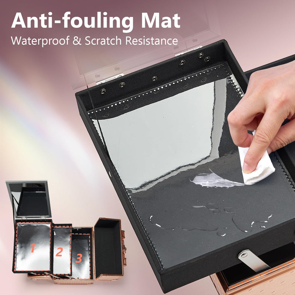 Joligrace waterproof rose-gold surface texture resisting spills and stains