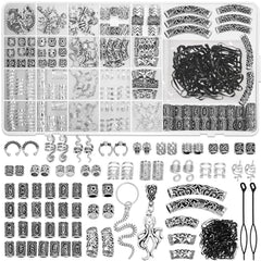 Jollidecor front packaging showing entire Viking bead set and storage box benefit organization