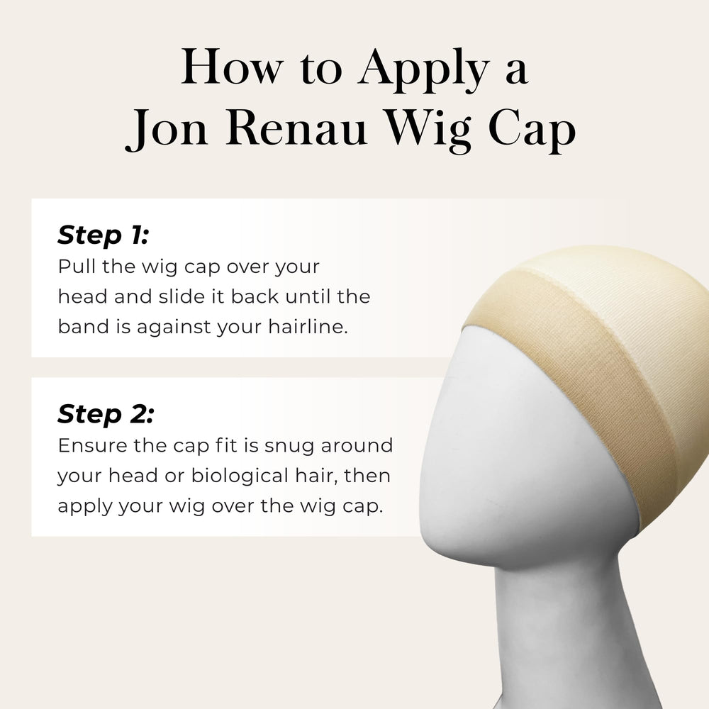 Jon Renau cap under lace front wig demonstrating invisible, seamless finish