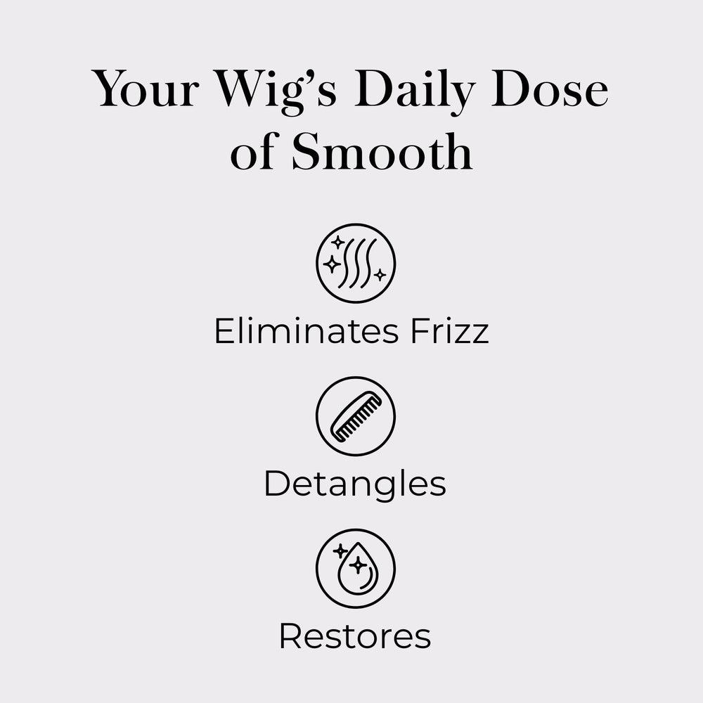 Jon Renau detangler used during brushing to reduce pulling and breakage