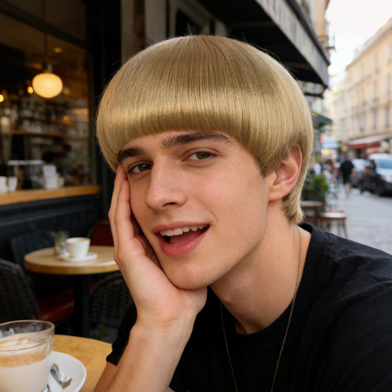 JoneTing wig worn at cosplay event demonstrating instant character transformation