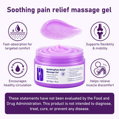 Jonider Umex being massaged into shoulder illustrating soothing, non-greasy finish
