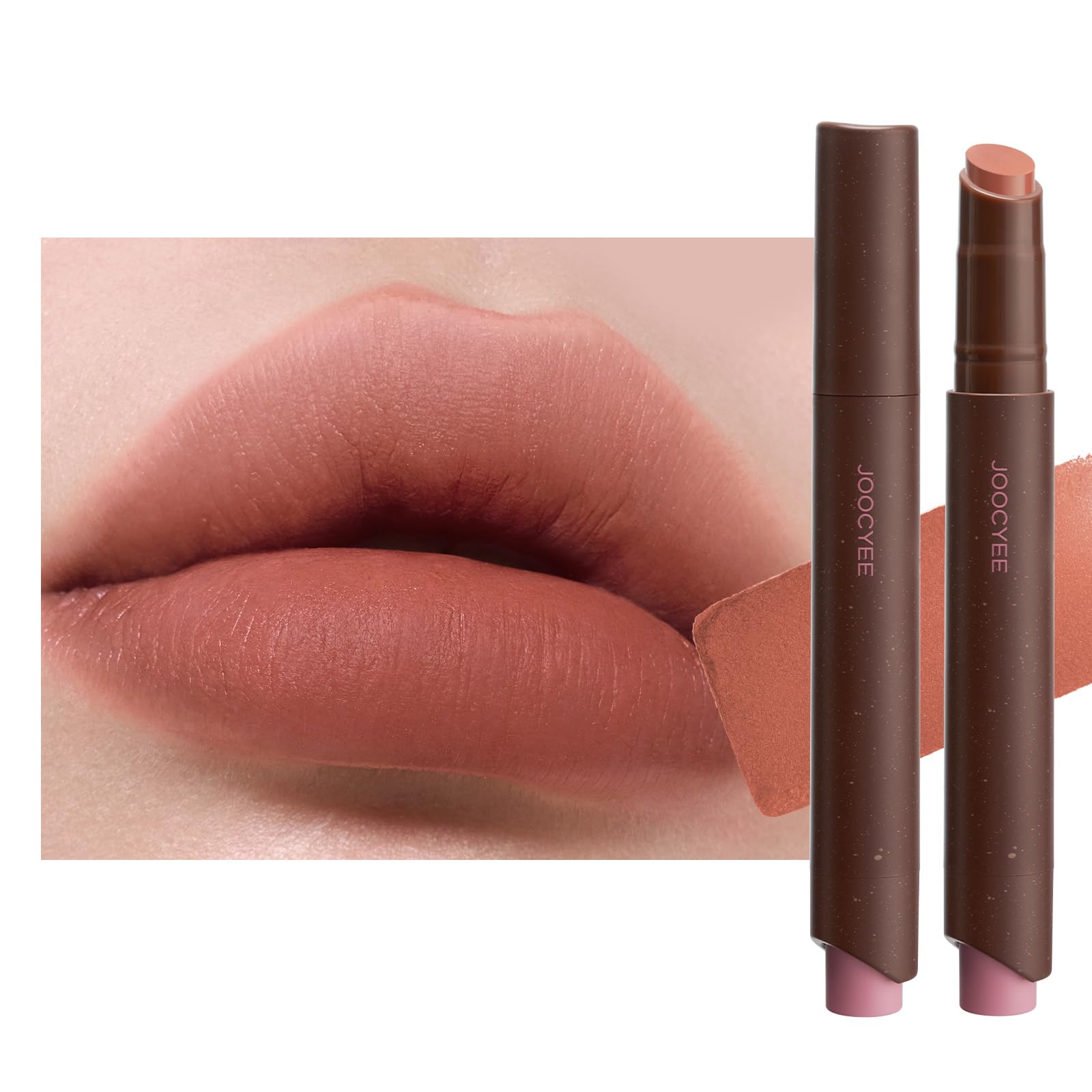 Joocyee front packaging showing shade 1990 Vintage Brown, easy identification and chic look