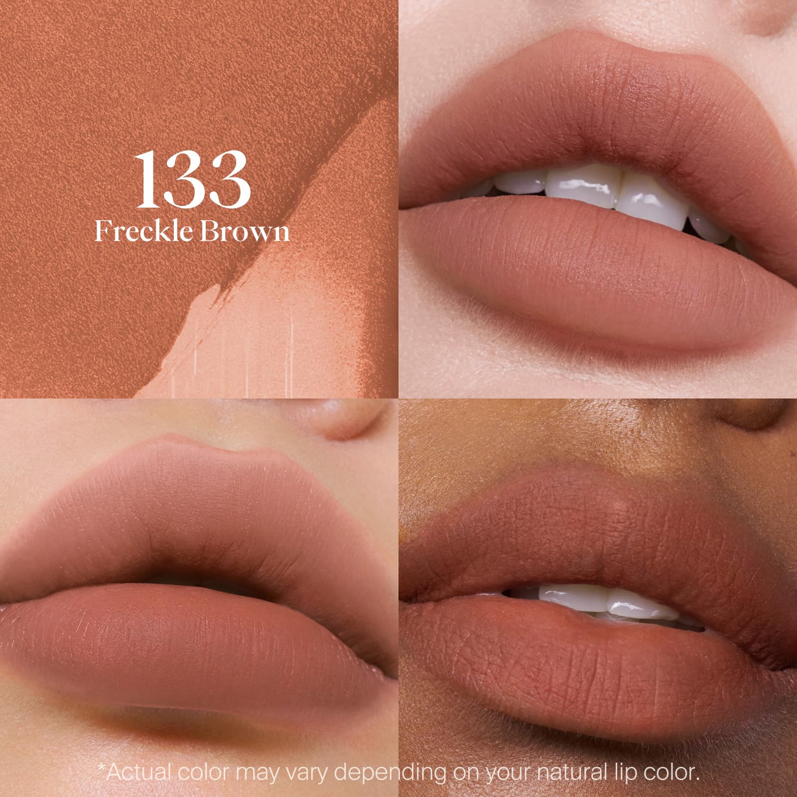 Joocyee texture close-up of beige stroke showing smooth, buildable pigment benefit