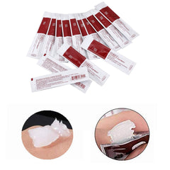 Jooquaa single sachet opened to display portable hygienic use benefit