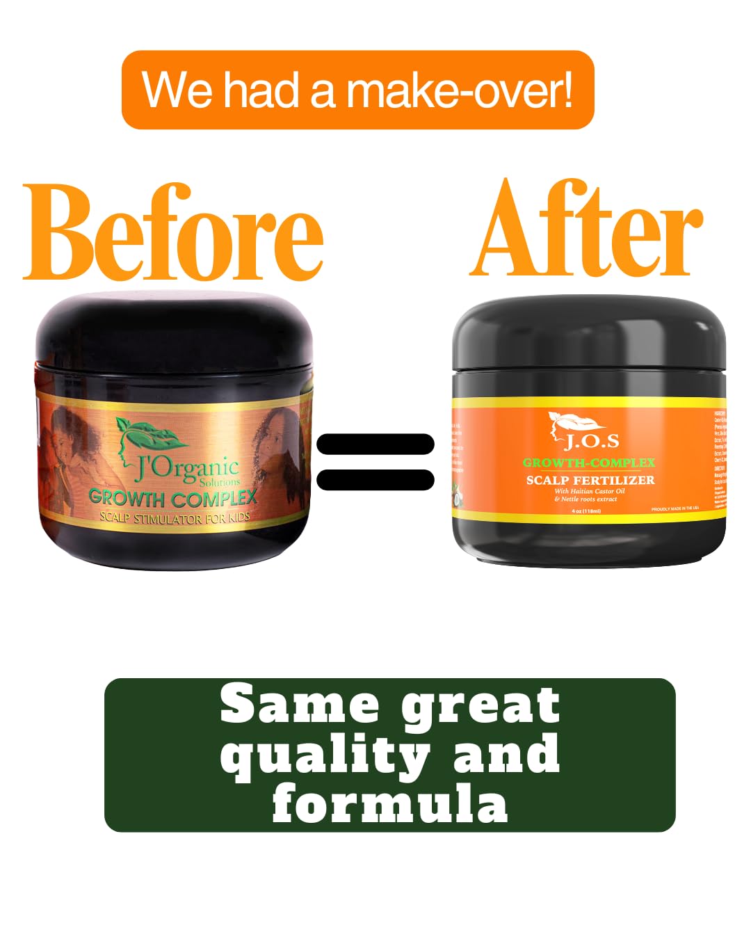 J'Organic Solutions open jar texture close-up highlighting smooth non-sticky consistency