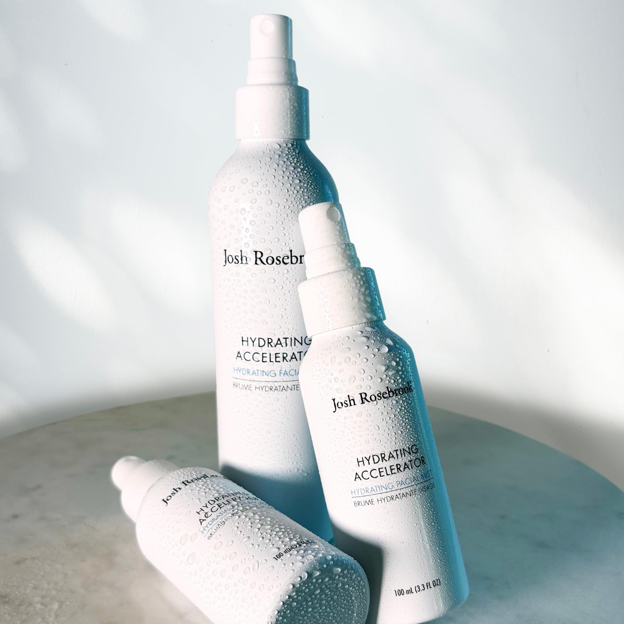 Josh Rosebrook mist texture in air highlighting lightweight hydration benefit