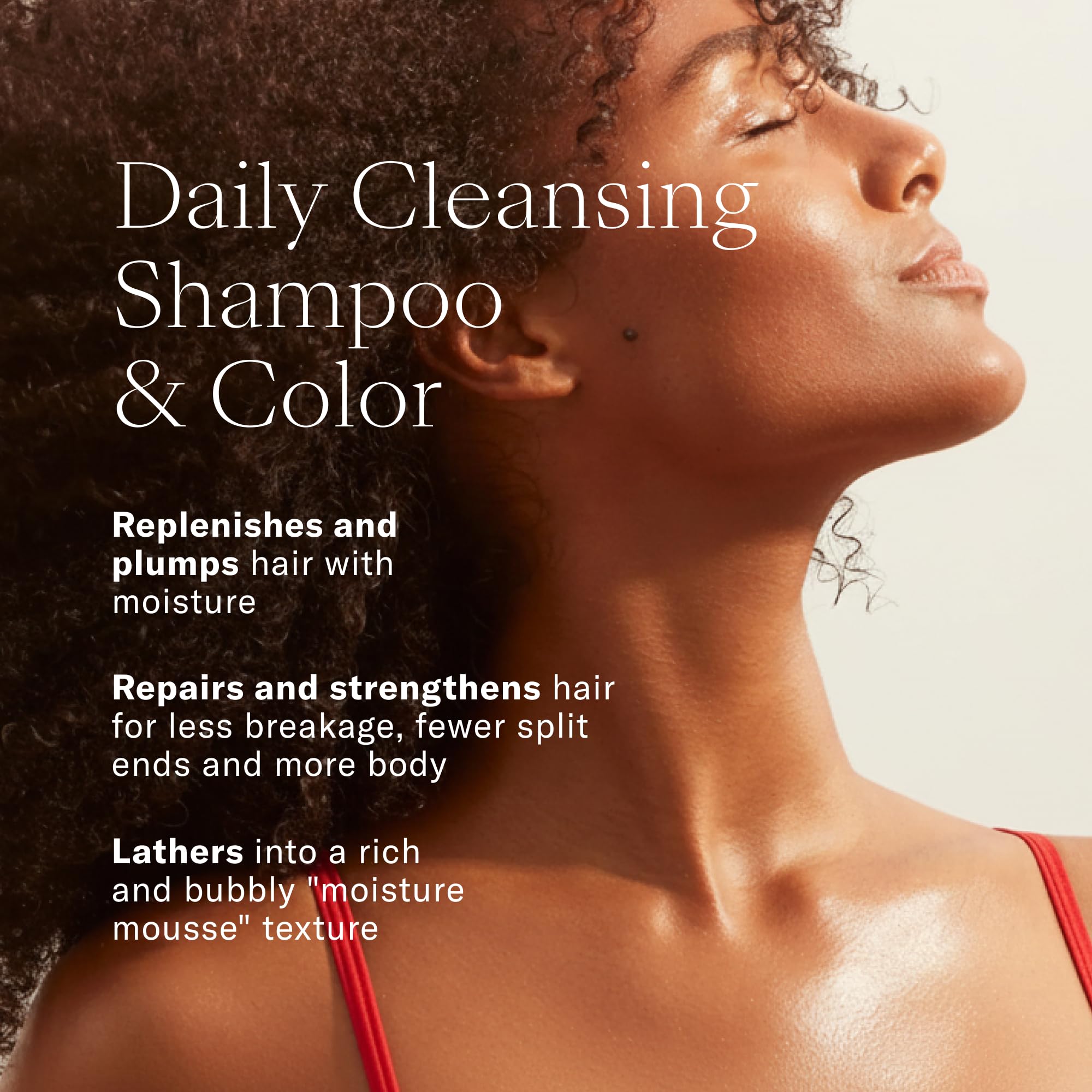 Josie Maran argan shampoo bottle closeup highlights label and lightweight lather