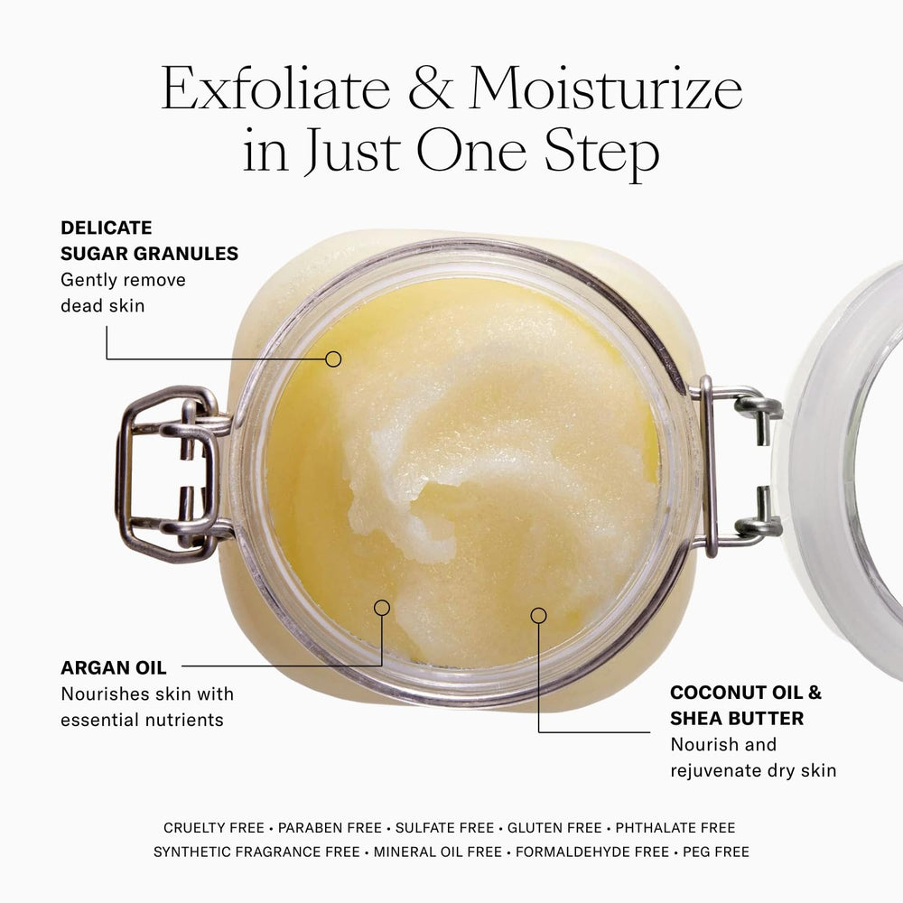Josie Maran size comparison hand held illustrating product scale and travel-friendly convenience