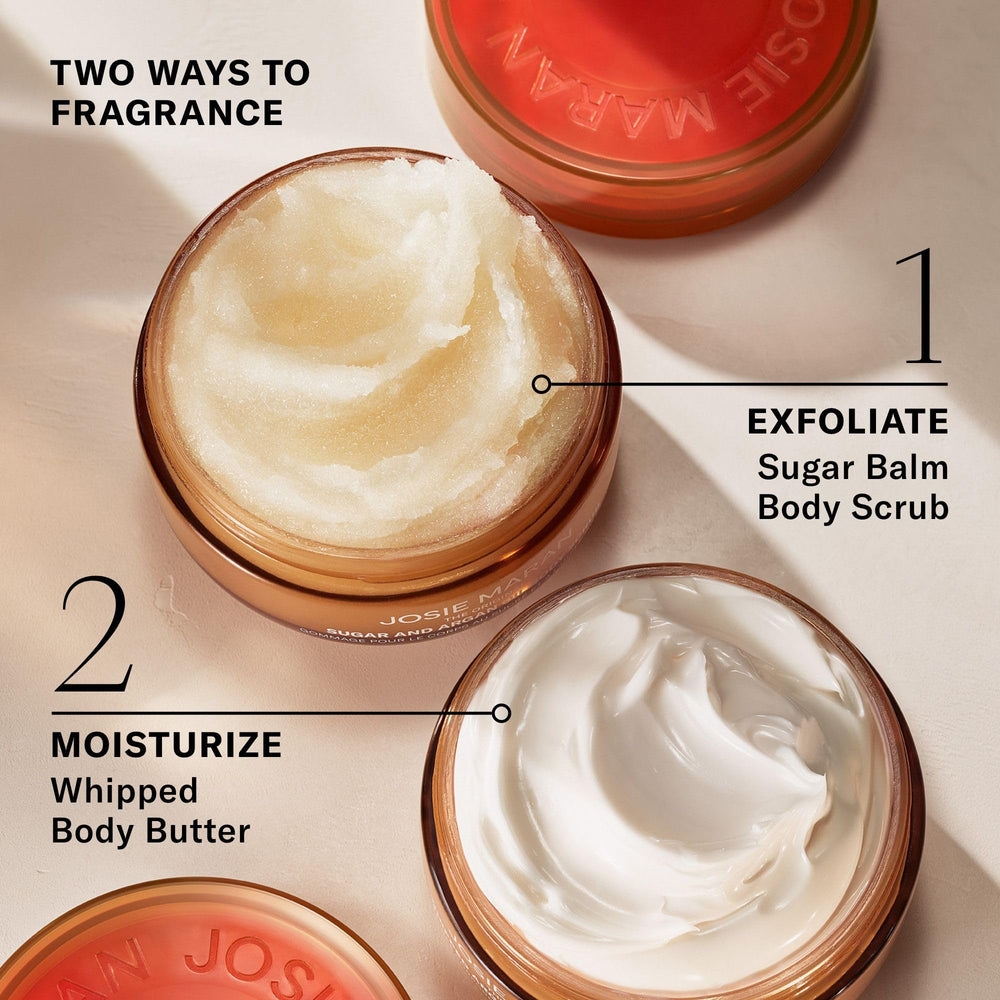 Josie Maran tucked inside travel bag illustrating on-the-go hydration benefit