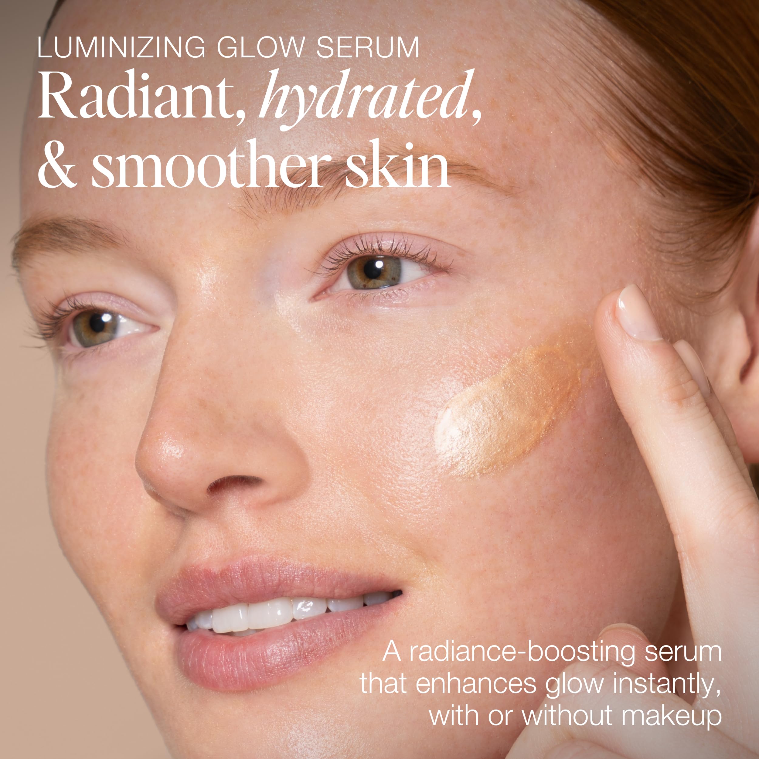 Jouer dropper close-up showing serum texture and buildable glow benefit