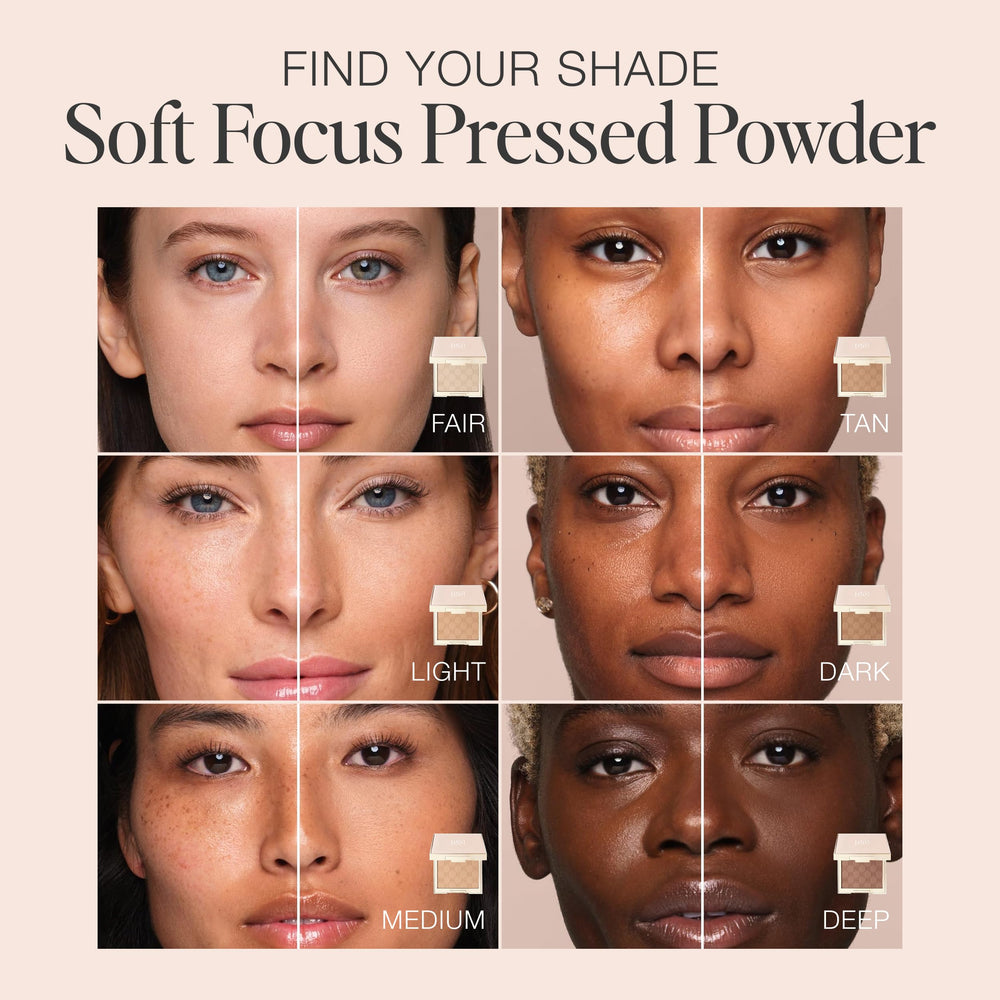 Jouer under-eye setting demo showing baking technique for crease-free concealer