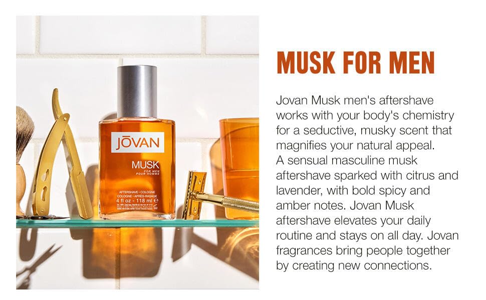 Jovan bottle in hand to show 8 fl oz scale and travel‑friendly size