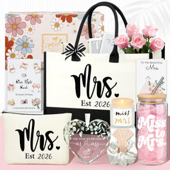 JoycuFF printed gift box showing all included bridal items for a ready-to-give present
