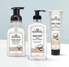 J.R. Watkins close-up of foamy texture demonstrating gentle, moisturizing lather benefit