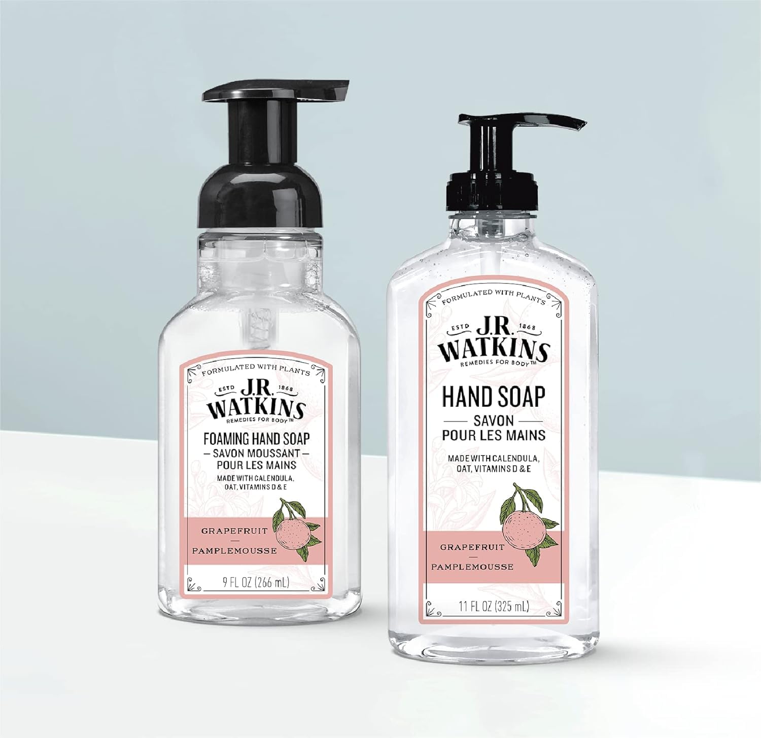 J.R. Watkins ingredients label highlighting plant-based botanicals and clean formulation