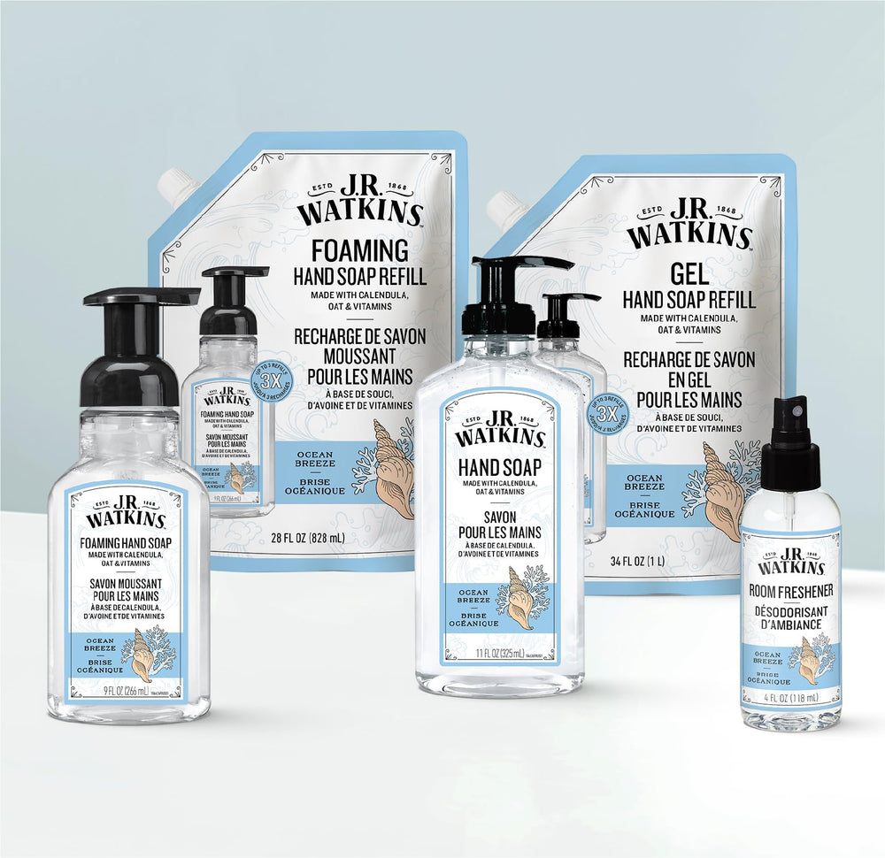 J.R. Watkins ingredients label close-up showing plant-based benefit