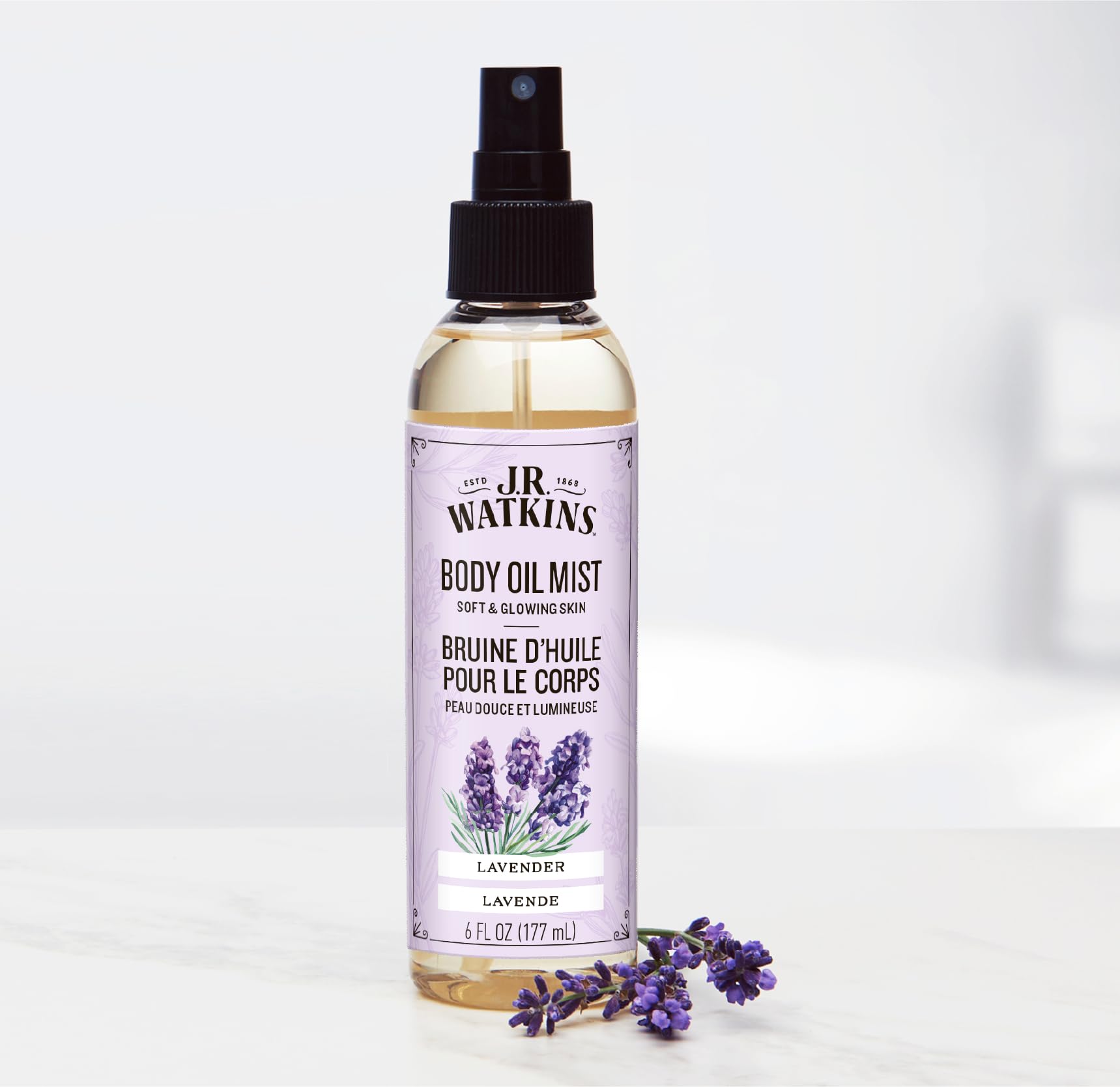 J.R. Watkins ingredient label showing botanicals and clean formula benefits