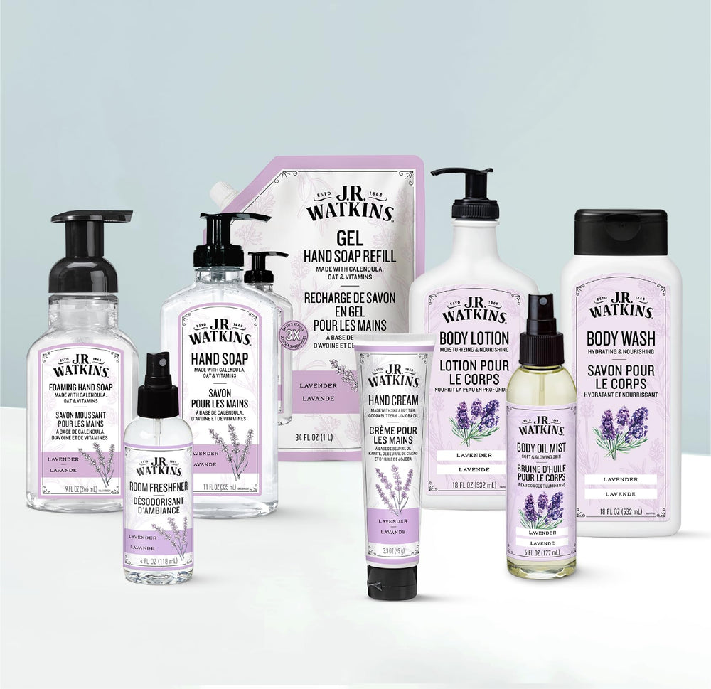 J.R. Watkins oil texture on skin illustrating non-greasy softening effect