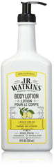 J.R. Watkins front pump bottle showing label and size for easy dispensing