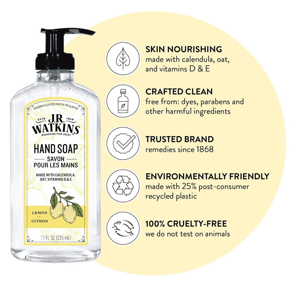 J.R. Watkins pump close-up ensuring easy dispensing and clean use