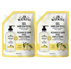 J.R. Watkins front pouch showing lemon refill and volume benefit