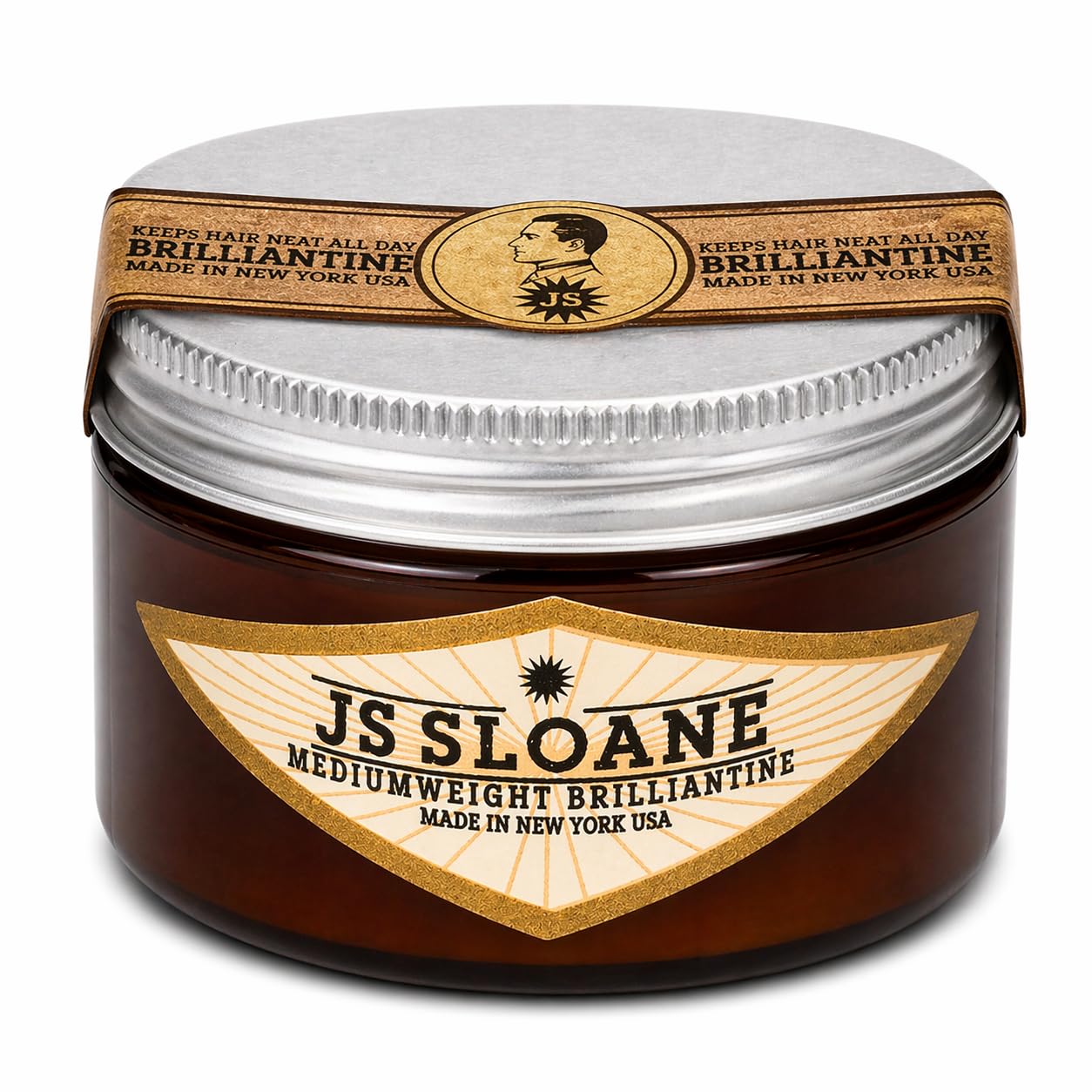 JS Sloane front jar showing packaging and clear product benefit