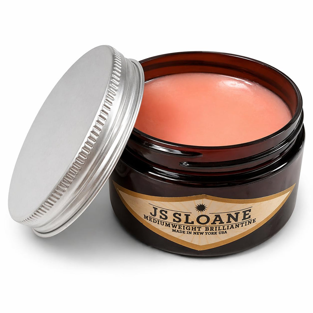 JS Sloane open jar texture highlighting creamy, spreadable formula