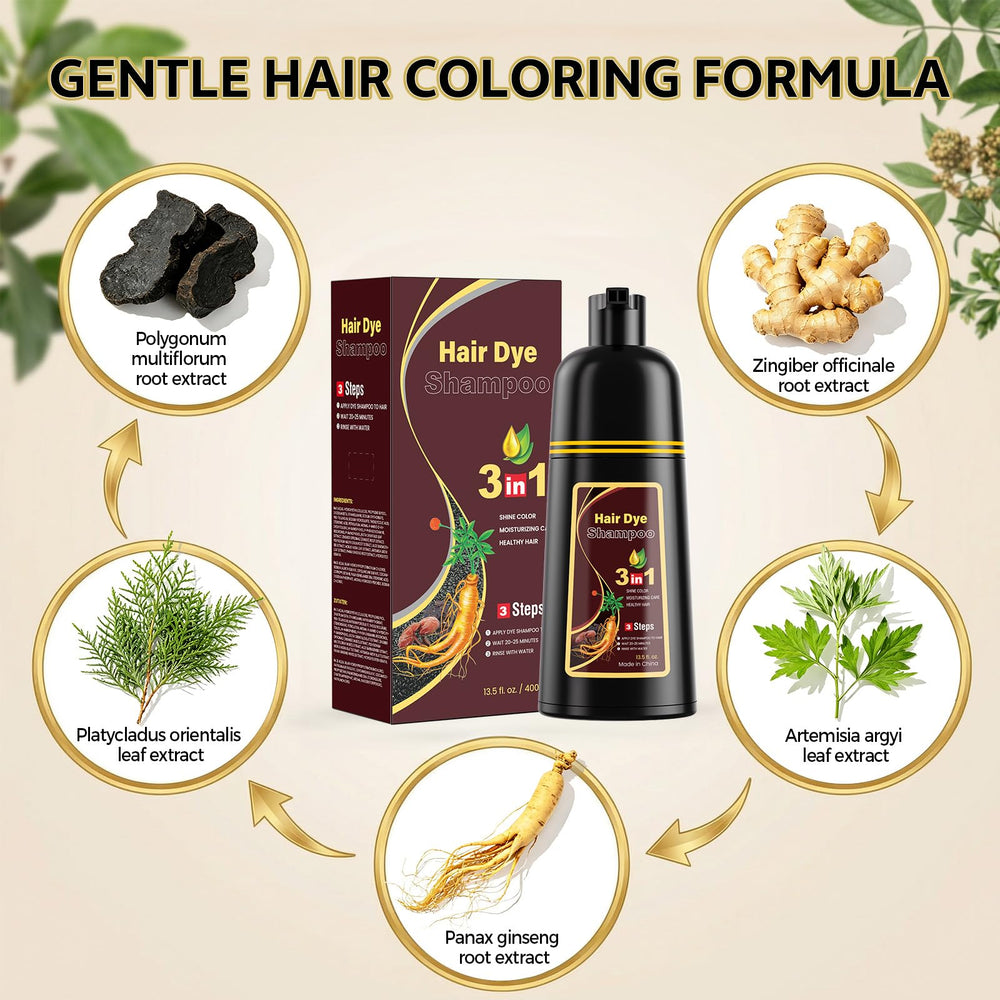 JUANCHI application on wet hair showing even distribution and quick at-home use benefit