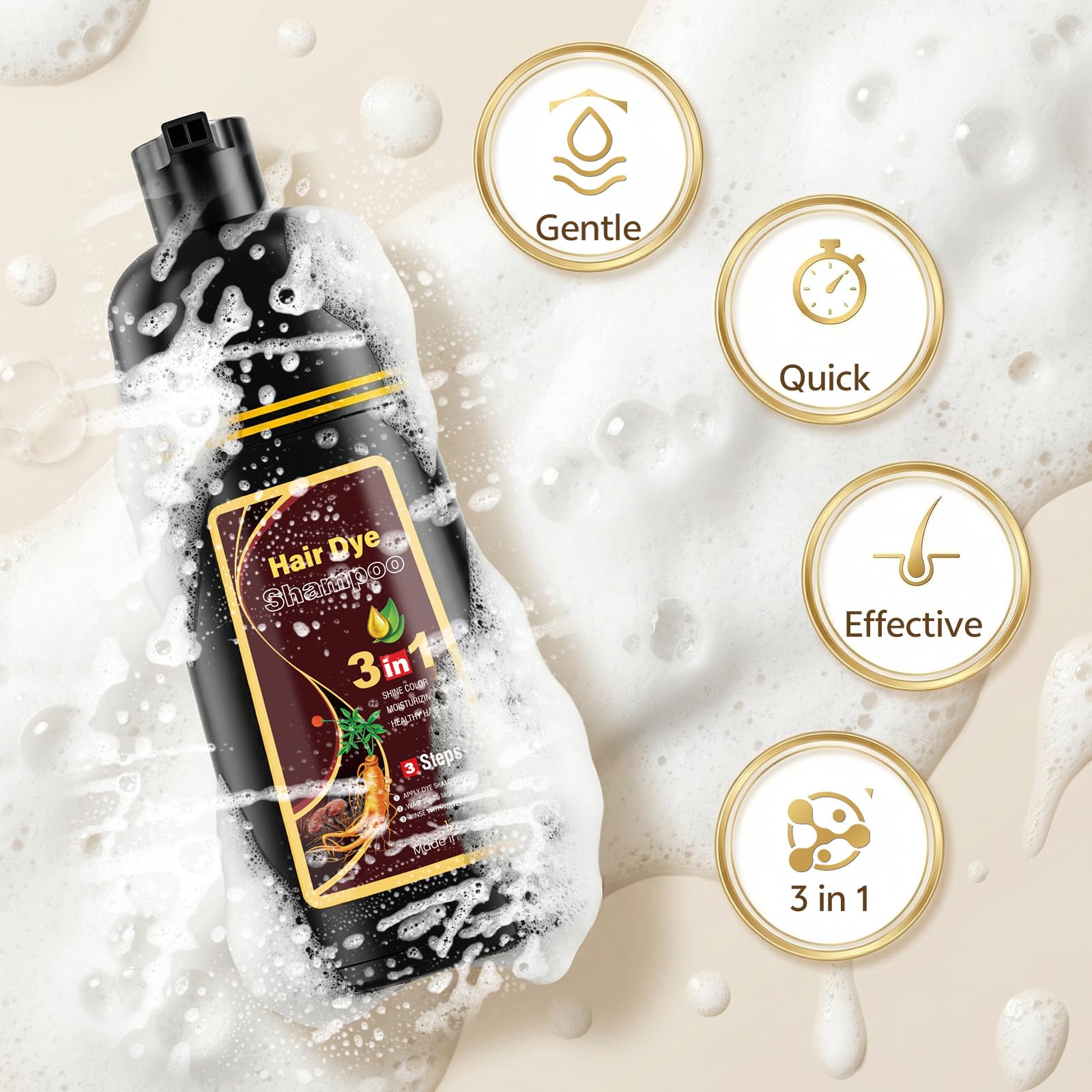JUANCHI gloves and applicator beside bottle showing safe, mess-free application benefit